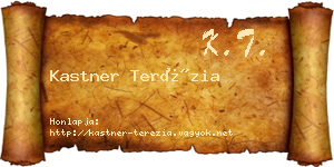 Kastner Terézia névjegykártya